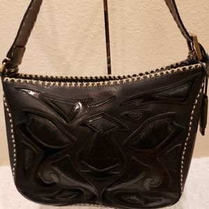 Antonio Melani Saffiano Leather Calfhair Purse